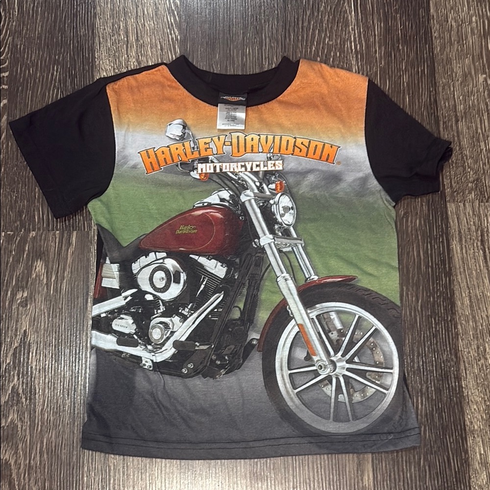 Boys Harley Davidson short sleeve pajama top size 8